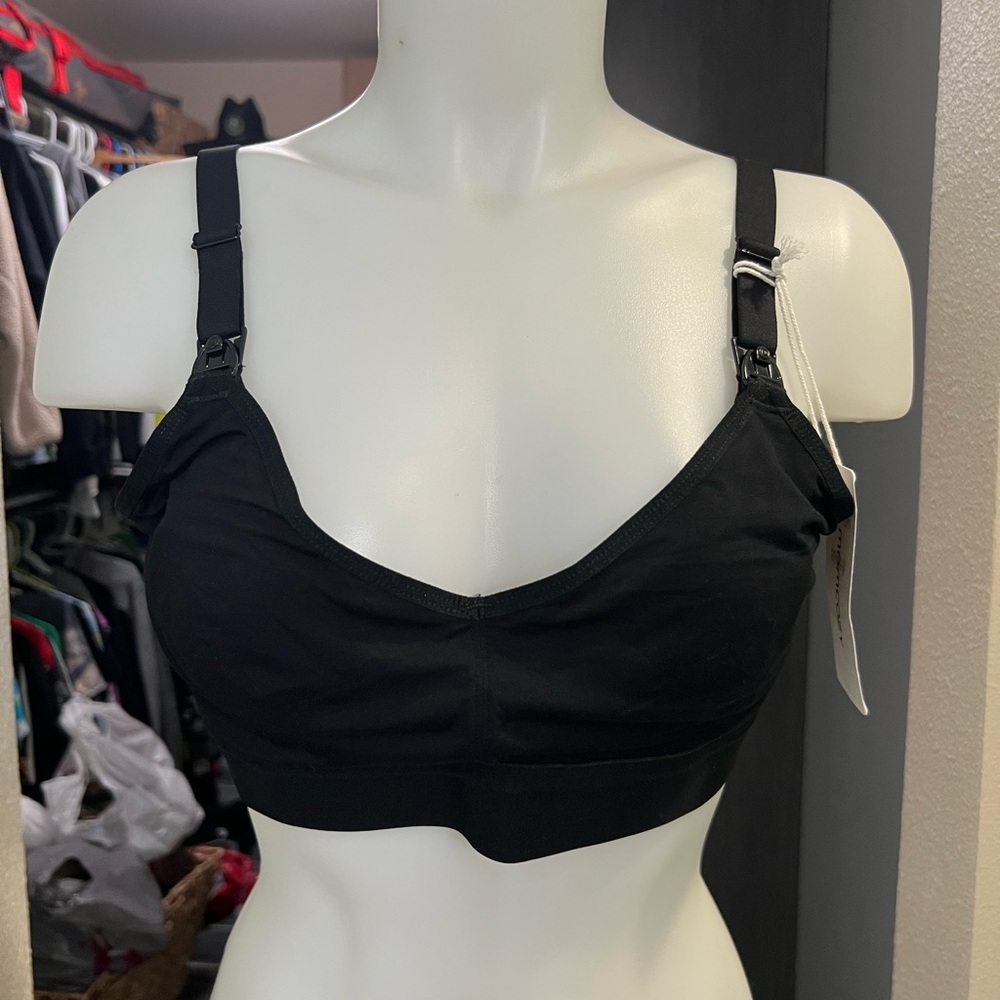 NWT Momcozy Black Nursing / Pumping Bra